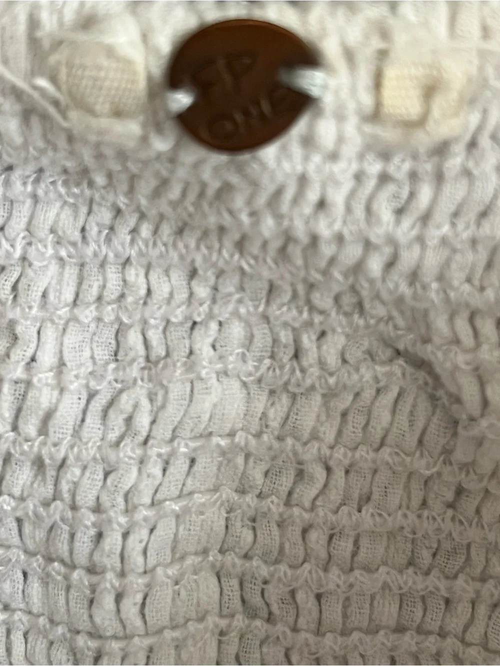 Free People White Ribbed Cropped Cami Top M - Picture 3 of 4